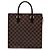 Louis Vuitton Brown Damier Ebene Venice Sac Plat Marrone