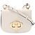 Prada White City Calf Turn Lock Crossbody Weiß Aus weiß