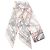 Hermès Pañuelo de seda Hermes Twilly HARNAIS LEGENDAIRE Blanco Multicolor