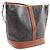 Céline Celine Triomphe Medium Bucket Shoulder Bag Brown - view 2