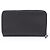 Portafoglio lungo rotondo Gucci Microguccissima Nero