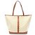 Céline Sac Cabas Triomphe Medium Celine Marron Blanc Beige