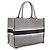 Christian Dior Medium Houndstooth Book Tote Schwarz Roh - Ansicht 2