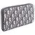 Cartera larga redonda Christian Dior Dior Oblique Beige Azul marino - vista 2