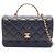 Bolsa 2-Way Chanel Matelassé com alça de mão Preto