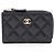 Timeless Monedero Chanel Matelassé en piel de becerro granulada negra Negro
