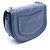 Bolso de hombro mini redondo Chanel Matelassé Coco Eyelet Azul - vista 2