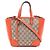 Borsa Tote 2-Way Gucci Bree GG Canvas Beige Arancione