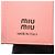 Miu Miu SOFTY LOGO Tri-fold Wallet Brown Pink - view 5