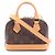 Bolso de mano Louis Vuitton Nano Alma Monogram Castaño