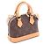 Bolso de mano Louis Vuitton Nano Alma Monogram Castaño - vista 2