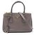Prada Saffiano Lux Galleria 2-Way Handtasche - Gray Braun