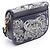 Borsa a spalla Christian Dior Dior Bobby Medium Toile de Jouy Bianco Blu navy - vista 2