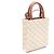 Céline Bolsa Celine Mini Vertical Cabas Triomphe Marrom Cru - vista 2