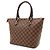 Borsa Tote Louis Vuitton Damier Saleya PM Marrone - vista 3