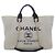 Borsa Chanel Deauville Line 66941 Nero Beige