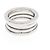 Bulgari Anillo Bvlgari B.zero1 de 3 bandas en oro blanco - vista 2