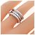 Bulgari Anillo Bvlgari B.zero1 de 3 bandas en oro blanco - vista 4