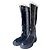 Botas altas Valentino de vinilo negro charol