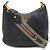 Prada Schultertasche aus gestreiftem Leder Schwarz - Ansicht 2
