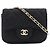 Timeless Bolsa de Ombro Mini Matelassé com Corrente CHANEL Preto