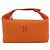 Hermès Hermes Bride à Black GM Handbag Pouch Rot Orange