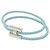 Hermès Hermes Tourni Tresse Blue Atoll Charm Armband Blau