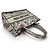 BORSA A MANO CHRISTIAN DIOR BOOK TOTE MEDIUM IN tela MILLE FLEURS CABAS BAG Bianco - vista 6