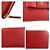 Carteira Longa Prada Saffiano Ribbon Vermelho - vista 8