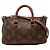 Louis Vuitton Nano Pallas Mini Monogram Schultertasche Braun