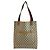 Gucci Shelley Line GG Supreme Canvas Tote Bag Braun Beige