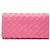 Portafoglio lungo Bottega Veneta Intrecciato Rosa