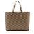 Balenciaga BB Monogram Canvas Signature Large Shopper Tote Brown