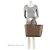 Balenciaga BB Monogram Canvas Signature Large Shopper Tote Brown - view 5