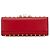Gucci Padlock Studs Chain Shoulder Bag Red - view 3