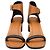Céline Sandali con tacco Celine Bam Bam in pelle marrone - vista 2