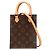 Louis Vuitton Petit Sac Plat Monogram Shoulder Bag Marrom
