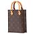 Louis Vuitton Petit Sac Plat Monogram Shoulder Bag Marrom - vista 2