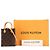 Louis Vuitton Petit Sac Plat Monogram Shoulder Bag Marrom - vista 9