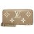Cartera Zippy Louis Vuitton Monogram Empreinte Castaño Beige