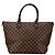 Borsa Louis Vuitton Saleya MM Marrone