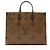 Louis Vuitton Onthego GM Tote aus Giant Monogram Canvas Braun - Ansicht 3