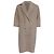 Mansur Gavriel Double-Breasted Coat in Beige Wool