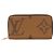 Cartera larga Zippy Monogram Giant Reverse Louis Vuitton Castaño