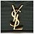 Autre Marque Saint Laurent Monogram Cassandra Mini Top Handle aus Krokoprägeleder Grün - Ansicht 10