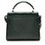 Autre Marque Saint Laurent Monogram Cassandra Mini Top Handle aus Krokoprägeleder Grün - Ansicht 3