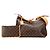 Borsa a tracolla Louis Vuitton Carryall NM MM M46197 Marrone - vista 9