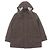 Giacca con cappuccio Burberry London in nylon e pelle Marrone
