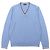Jersey de punto de lana y seda Prada Azul