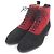 Autre Marque Stivaletti Edward Green Shannon in camoscio Nero Rosso